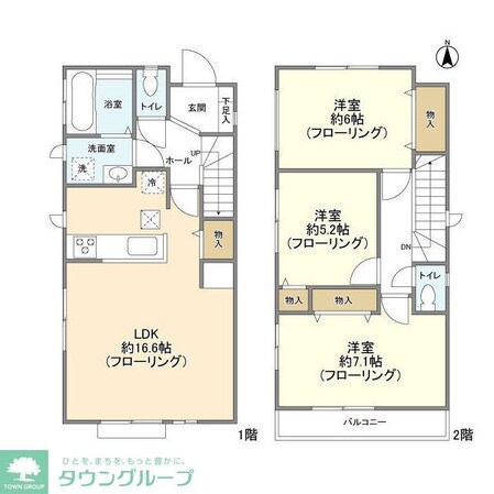 Kolet滝不動#04の物件間取画像